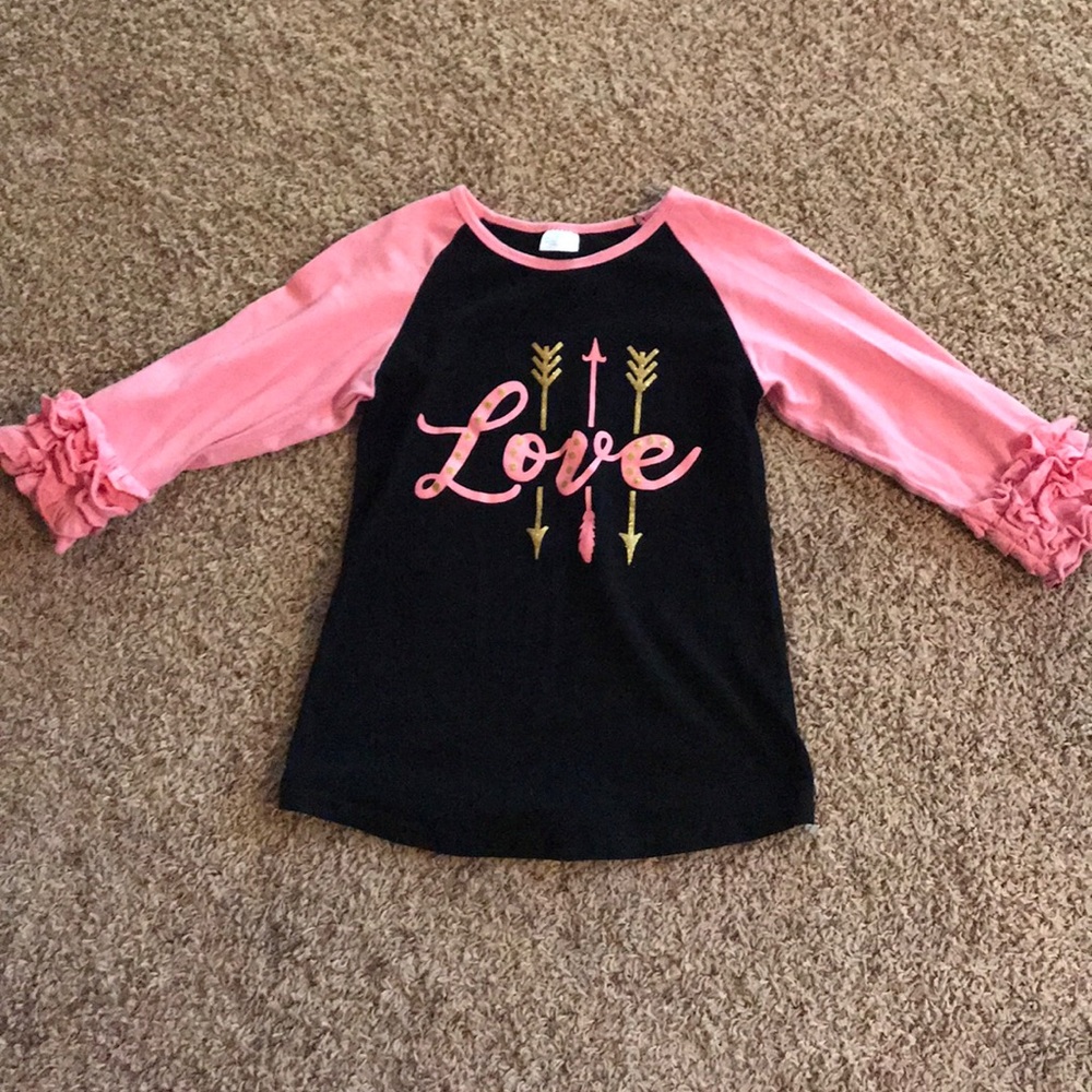 3/4 sleeve girls top